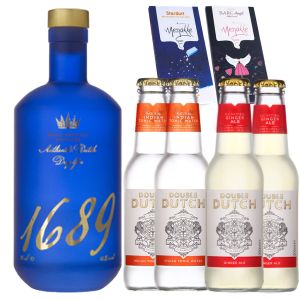 Gin 1689 en Double Dutch Mixer Pakket met GRATIS Chocolade