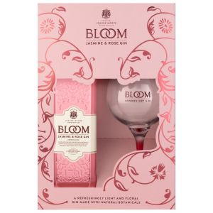 Bloom Jasmine & Rose Gin 70cl & Copa Glass Gift Pack