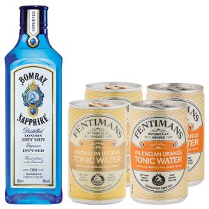 Bombay Sapphire Gin 20cl & Tonic Pack