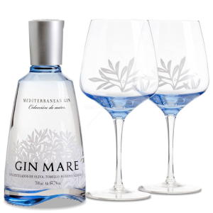 Gin Mare 70cl with 2 Glasses