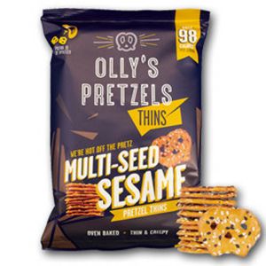 Olly's Multi-Seed Sesame Pretzel Thins  35g