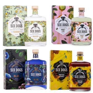Six Dogs Gin 2 x 70cl voor €69