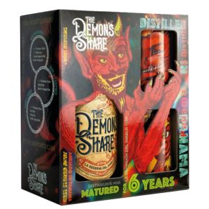 The Demon's Share 6 Year Rum 70cl Creativo Cadeaupakket