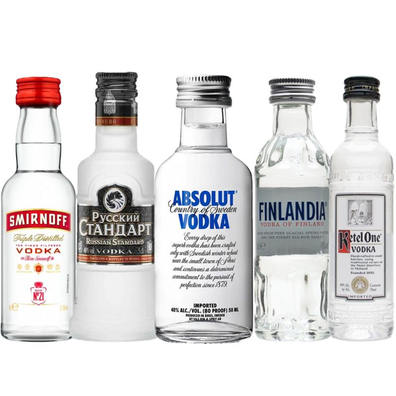 Wodka Proefpakket 5 x 5cl kopen? | GinFling.nl