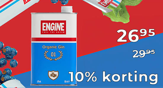 Engine Gin 10% Korting