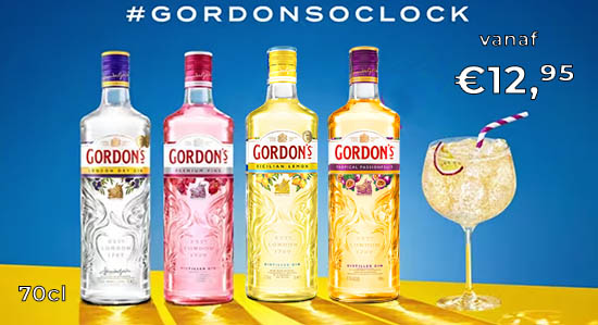 Gordon's Gin vanaf €12,95